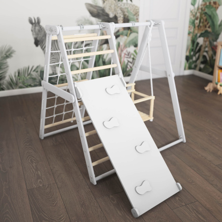 Доска наклонная - горка и скалолаз для напольного детского комплекса