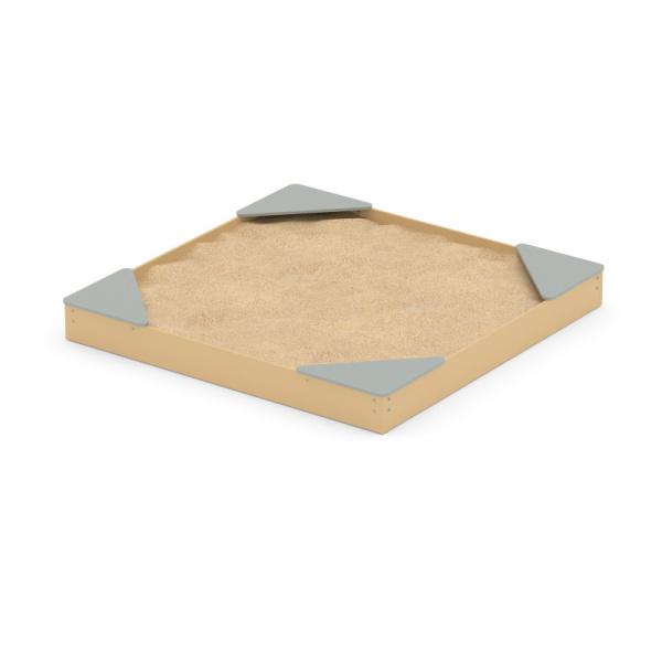 Песочница 2х2 Романа 109.33.00 (бежевый/серый) (бетонирование)