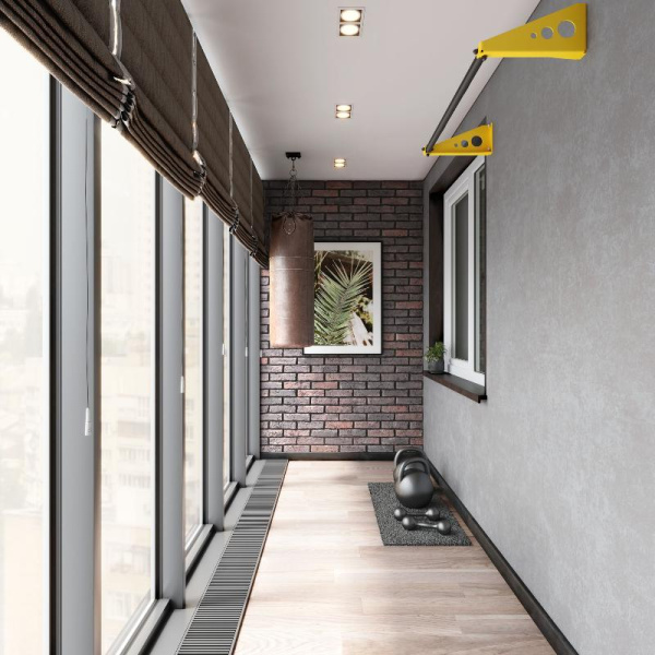 Турник настенный 1000мм