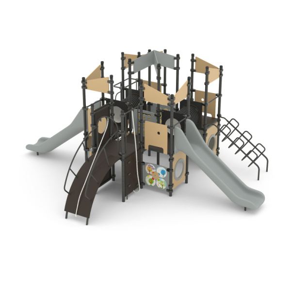 Игровой комплекс Романа 101.28.02 (бежевый/серый) (бетонирование)