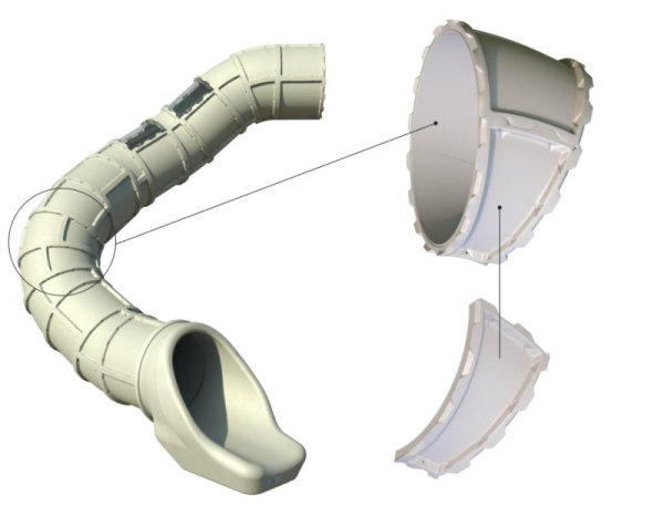 Малый поворот горки Romana 11.002