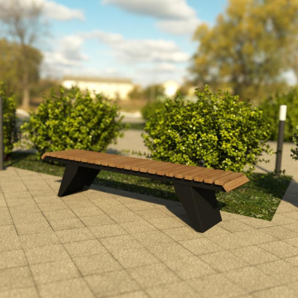 Скамья "Парус" без спинки 15