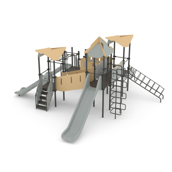 Игровой комплекс Романа 101.31.00 (бежевый/серый) (бетонирование)