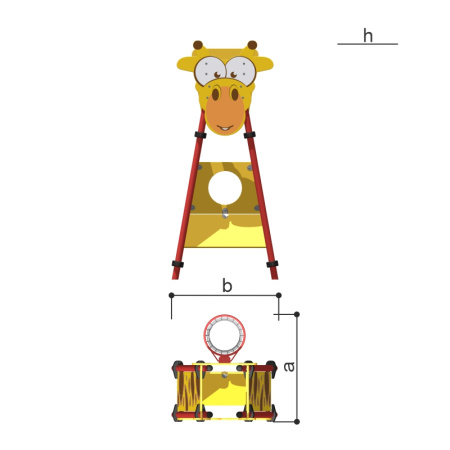 Щит с кольцом для мяча Romana 057.89.00 в Ставрополе ВИНКО